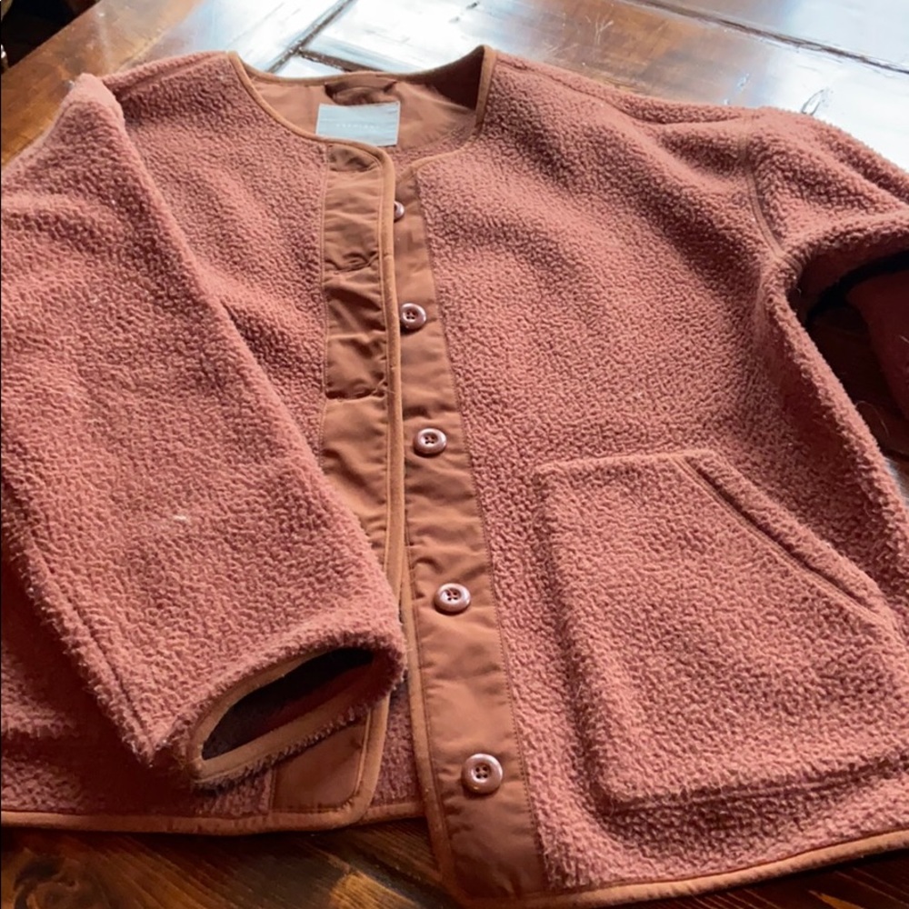 Everlane fleece coat